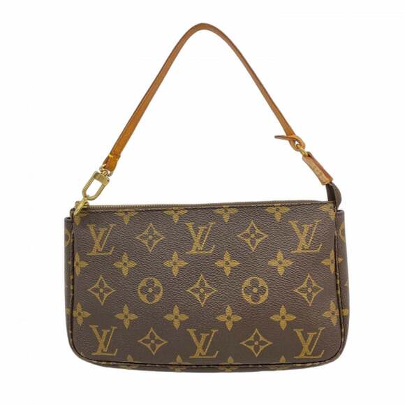 LOUIS VUITTON Brown Monogram Pochette Pouch